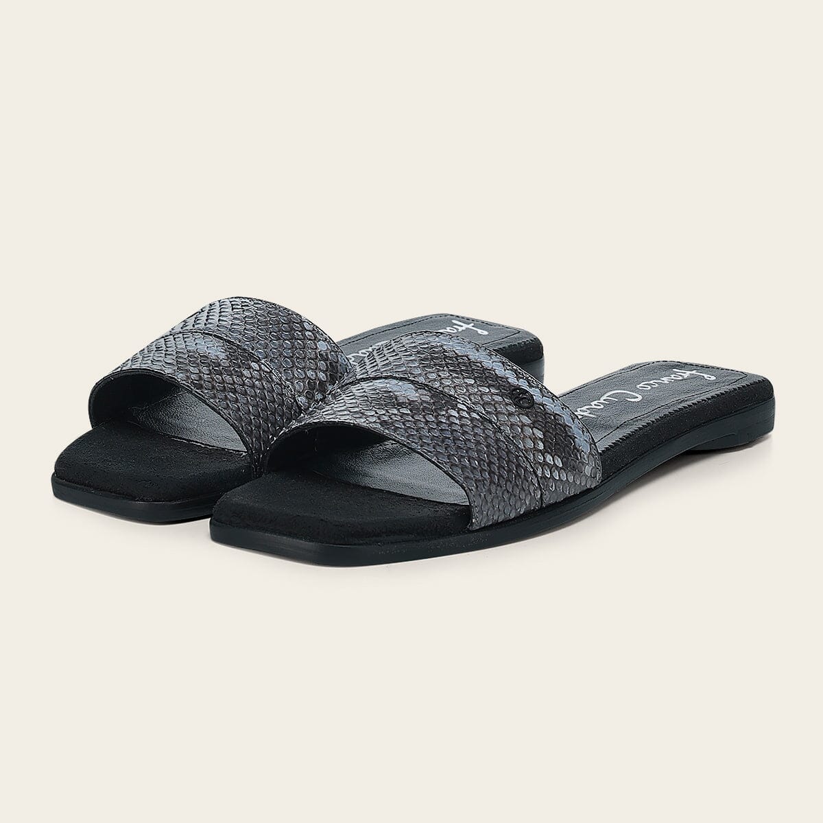 Sandalia en piel genuina de pitón para dama - Imagen 9