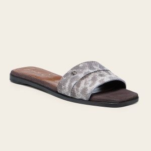 Sandalia en piel genuina de carunga para dama