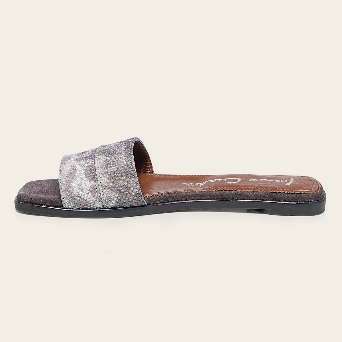 Sandalia en piel genuina de carunga para dama - Imagen 6