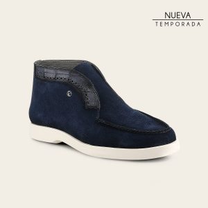 Botín casual en piel genuina de nilóticus para caballero