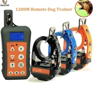 Collar de adiestramiento recargable para 3 perros – 1200m alcance