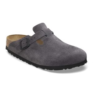 BIRKENSTOCK BOSTON SUEDE LEATHER | ZUECOS DE ANTE CON PLANTILLA ERGONÓMICA