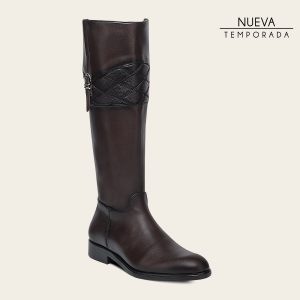 Bota casual en piel genuina de venado para dama