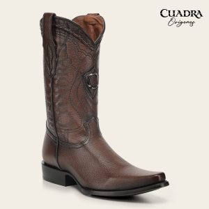 Bota tradicional Orígenes en piel genuina de venado italiano para caballero