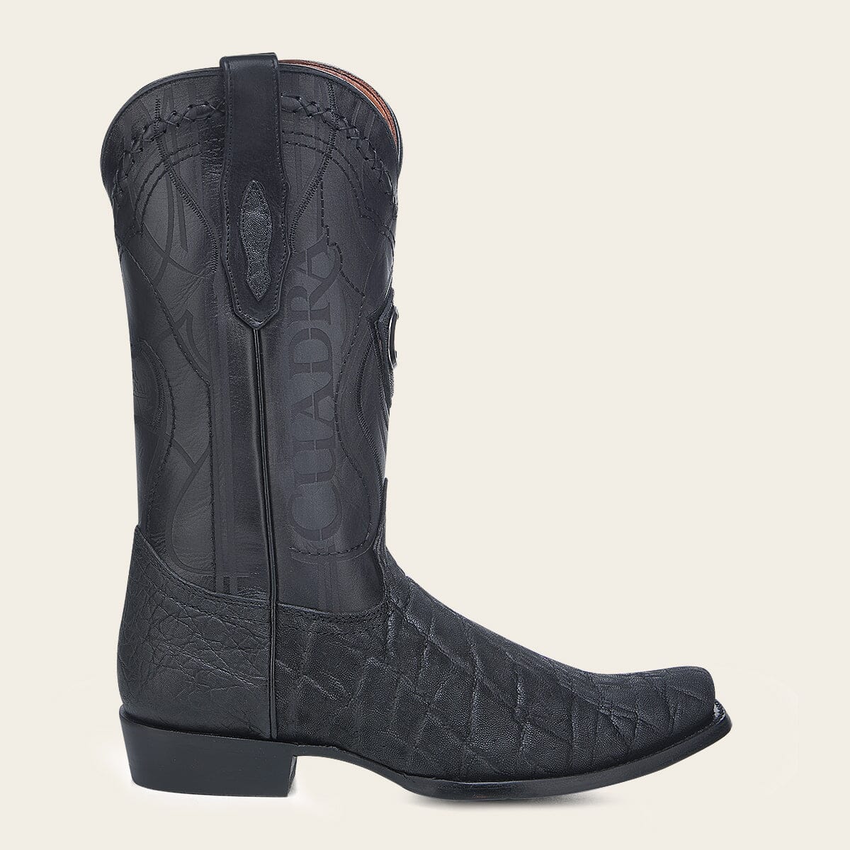 Bota tradicional Orígenes en piel genuina de elefante para caballero - Imagen 3