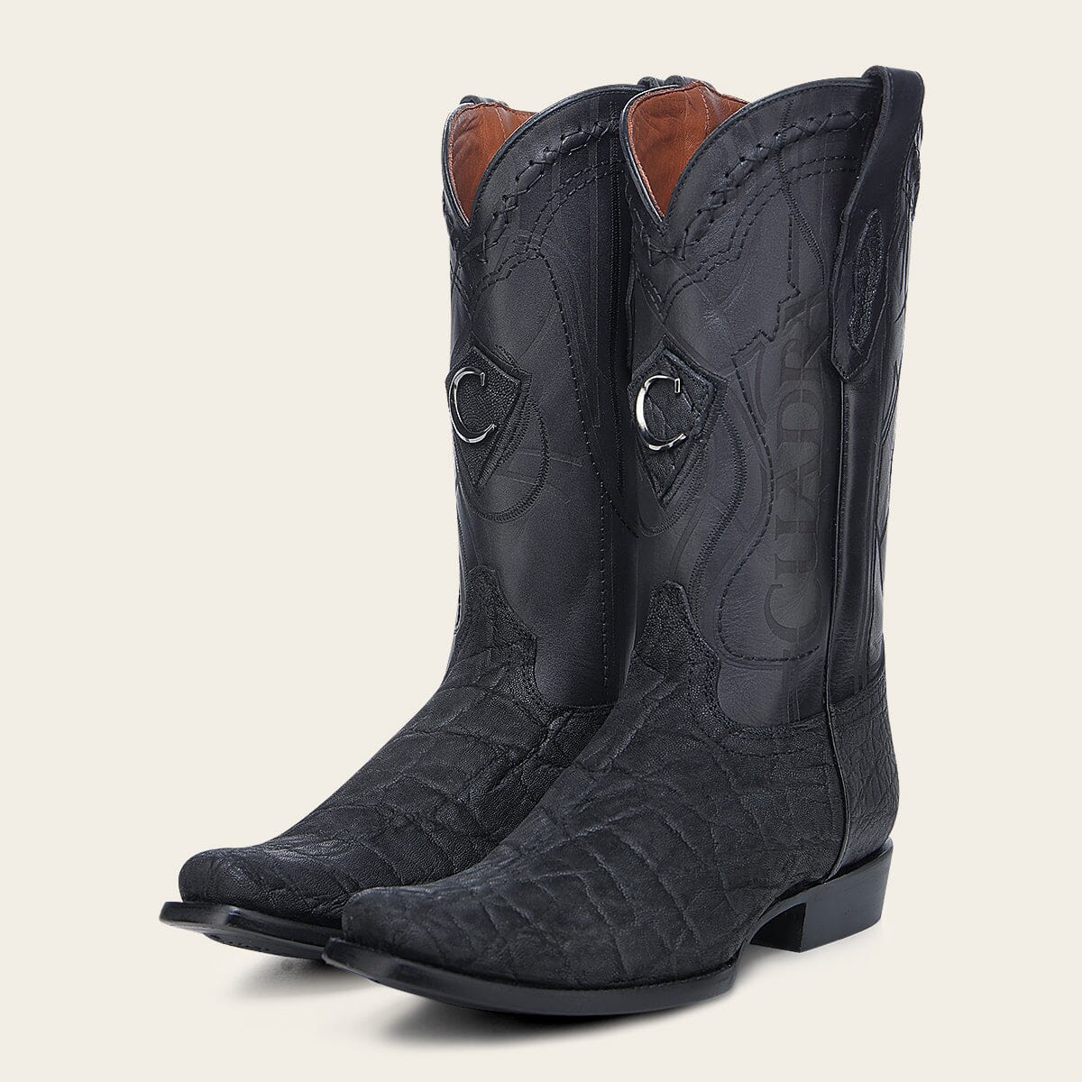 Bota tradicional Orígenes en piel genuina de elefante para caballero - Imagen 7