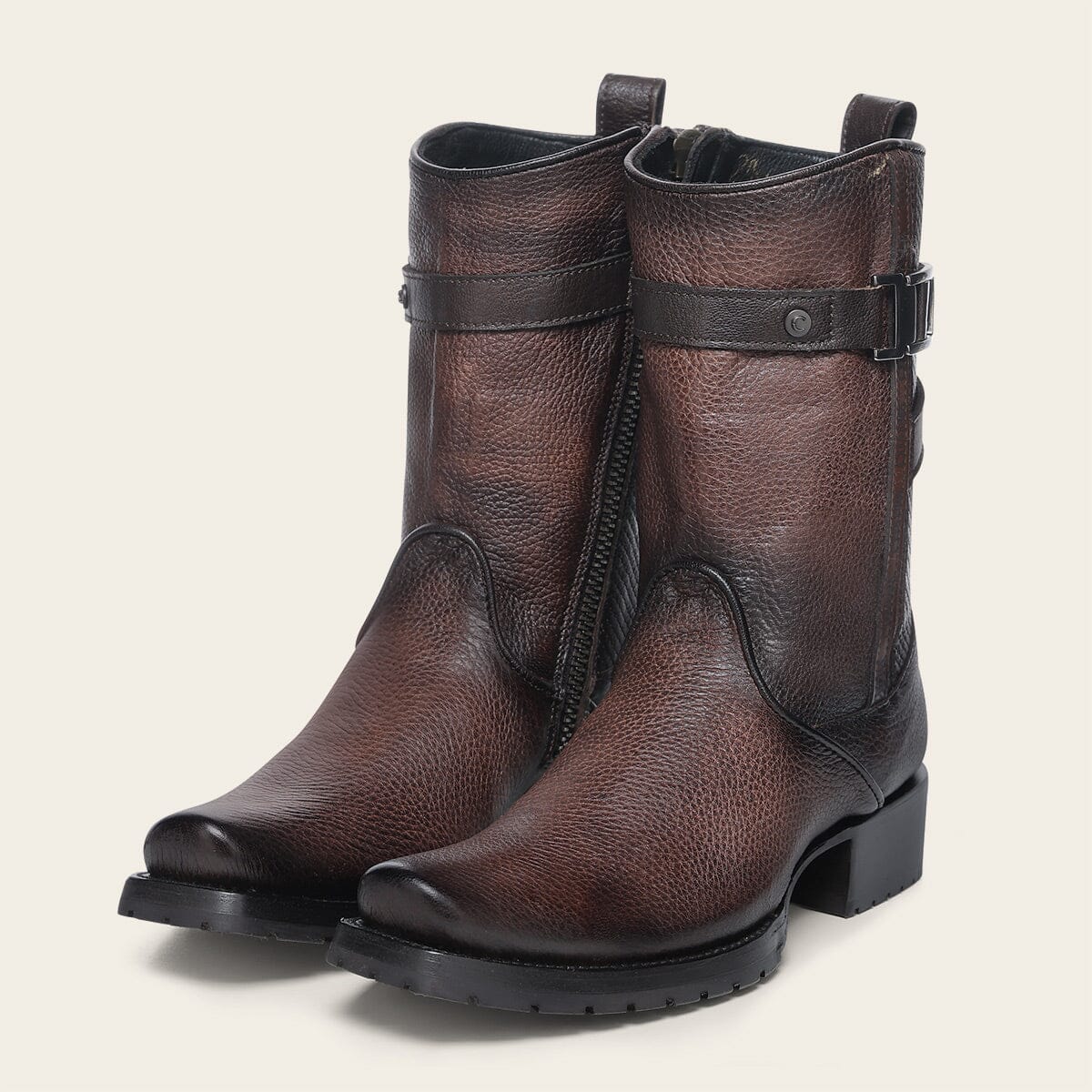 Bota urbana en piel genuina de venado para caballero - Imagen 7