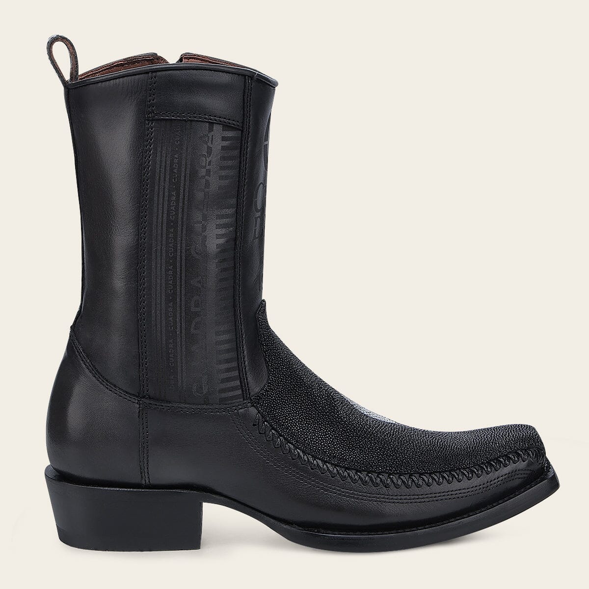 Bota casual en piel genuina de mantarraya para caballero - Imagen 4