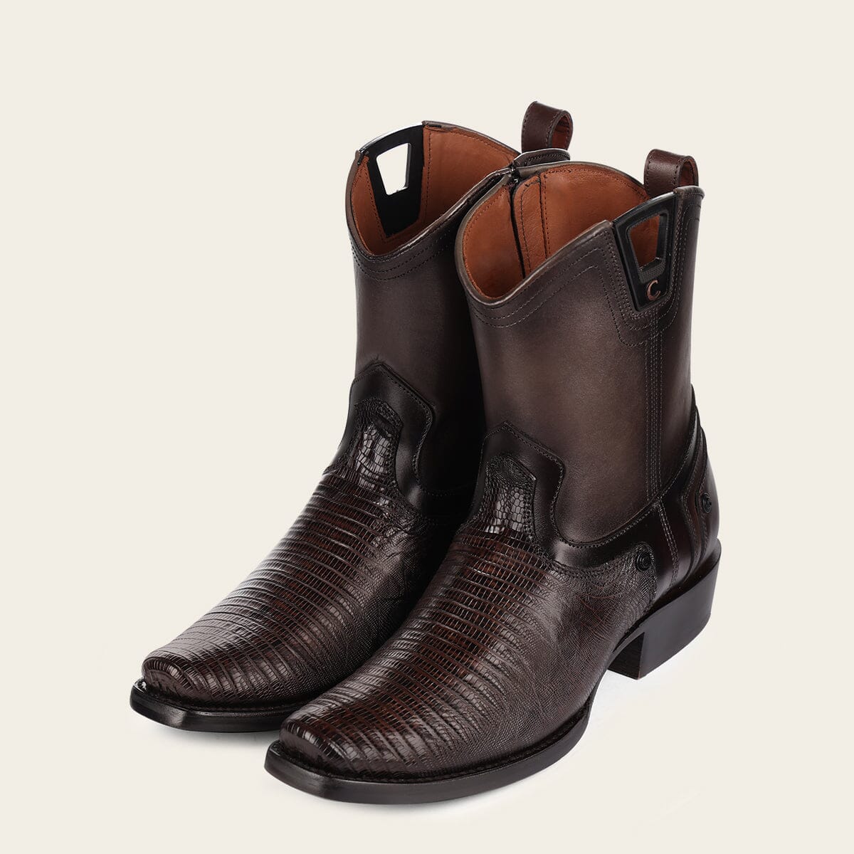 Bota en piel genuina de lizard para caballero - Imagen 8