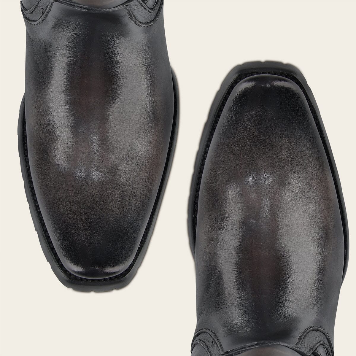 Bota biker en piel genuina para caballero - Imagen 3