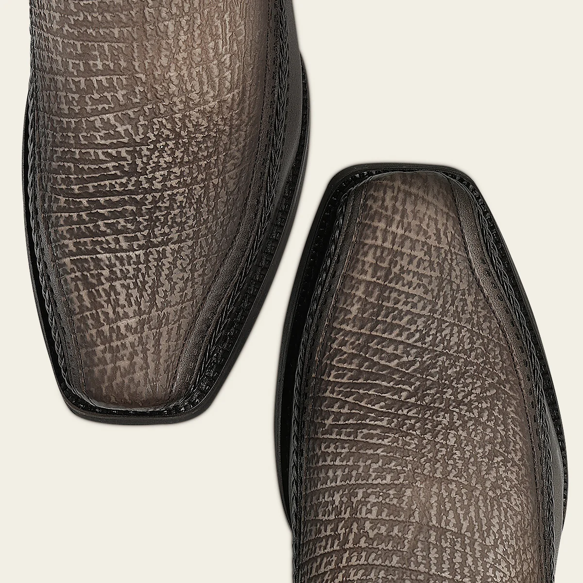 Bota urbana en piel genuina de tiburón para caballero - Imagen 3