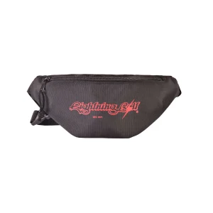 LIGHTNING BOLT WAIST BAG BLACK | RIÑONERA