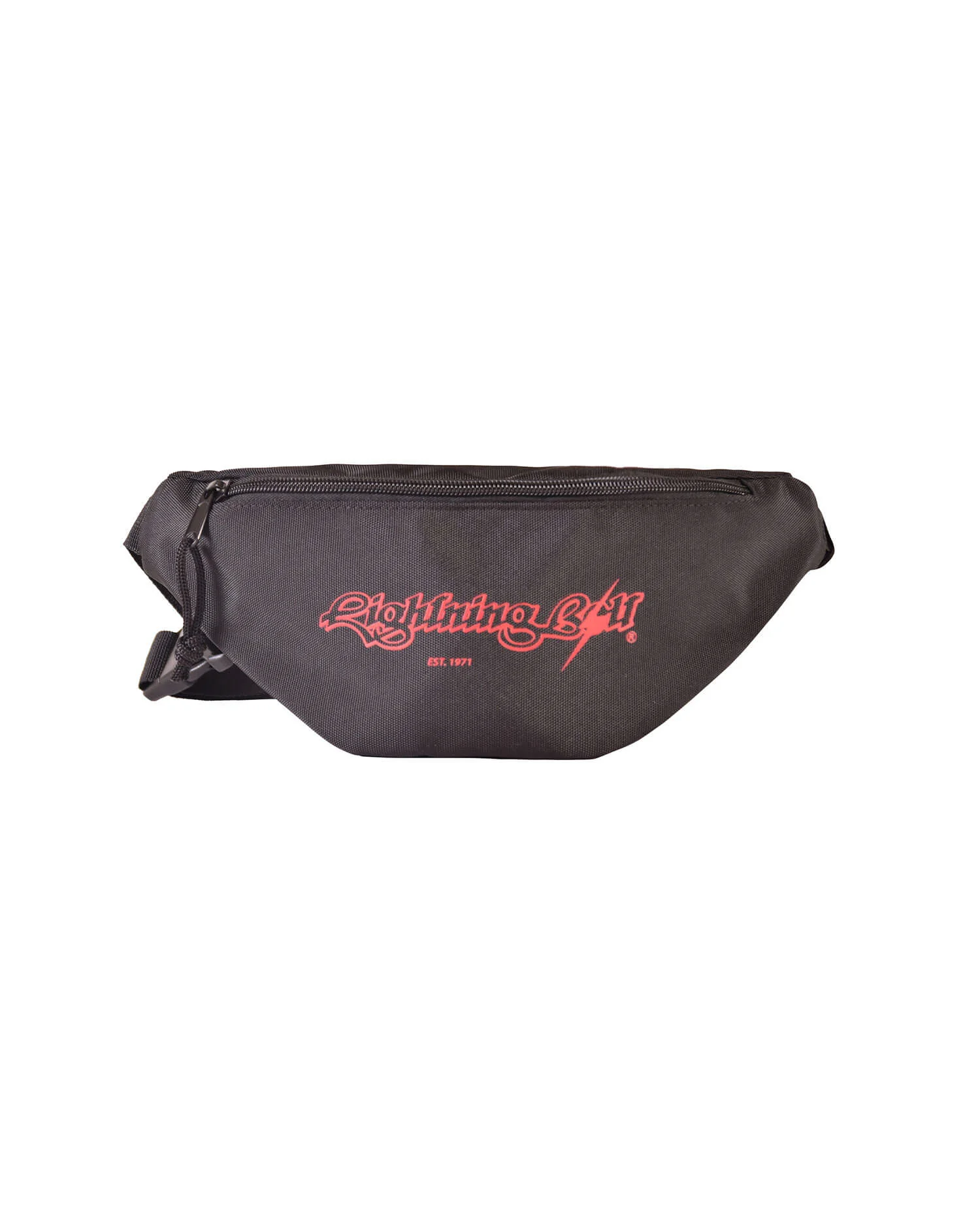 LIGHTNING BOLT WAIST BAG BLACK | RIÑONERA
