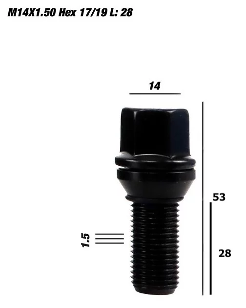 Set Tornillos Cónicos OMP 28mm M14X1.5 - Imagen 4