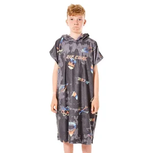 RIP CURL WASHED BLACK | PONCHO CON CAPUCHA PARA NIÑO EN NEGRO DESGASTADO