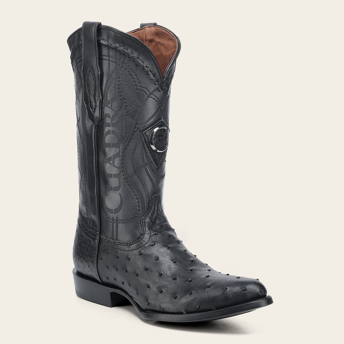 Bota tradicional Orígenes en piel genuina de avestruz para caballero - Imagen 9