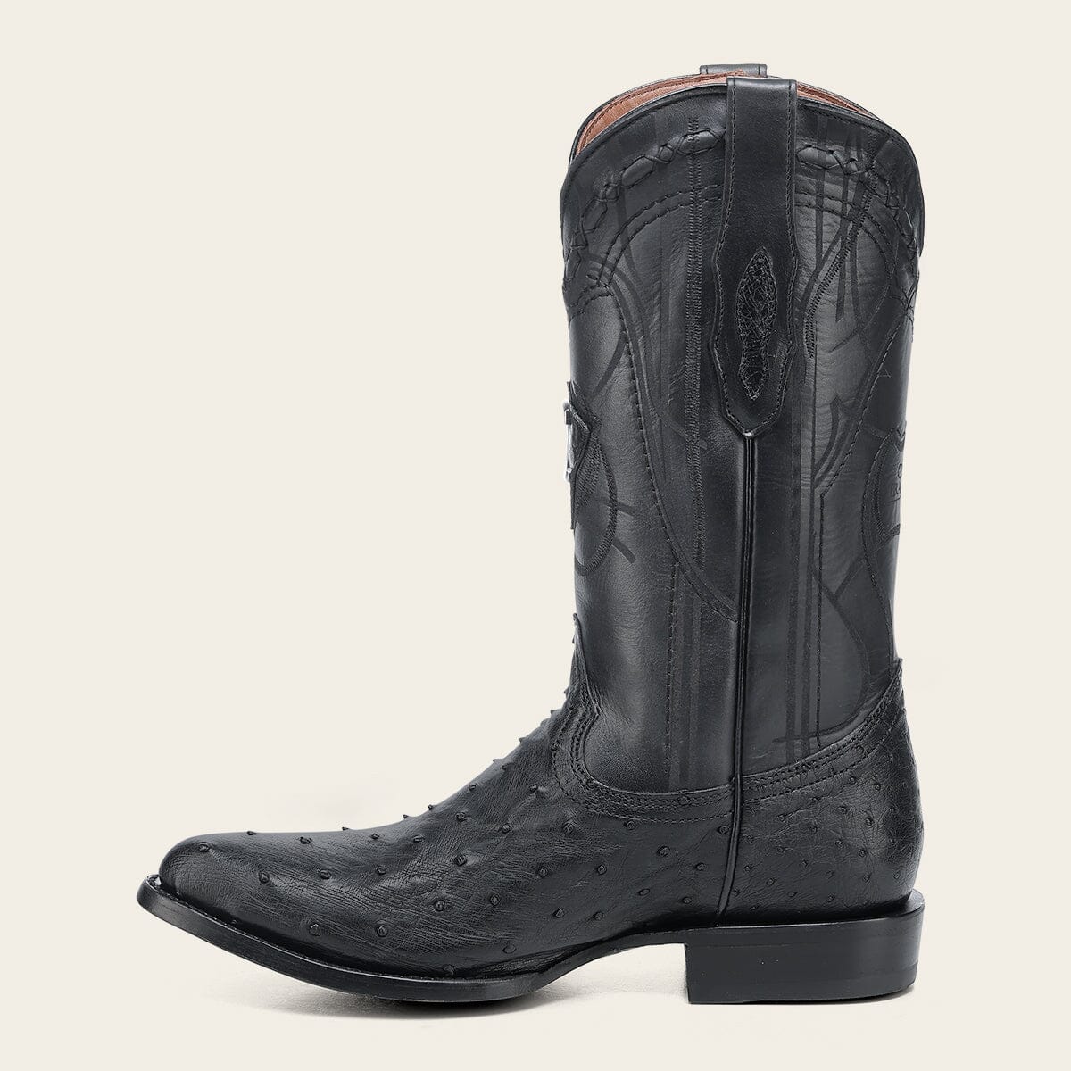 Bota tradicional Orígenes en piel genuina de avestruz para caballero - Imagen 8