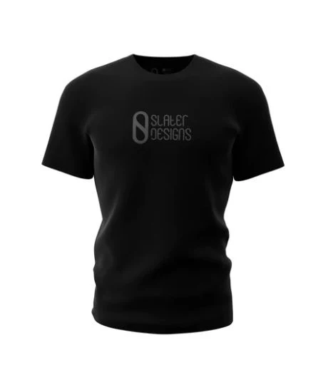 SLATER DESIGNS FRONT SIDE TEE BLACK | CAMISETA SURFERA