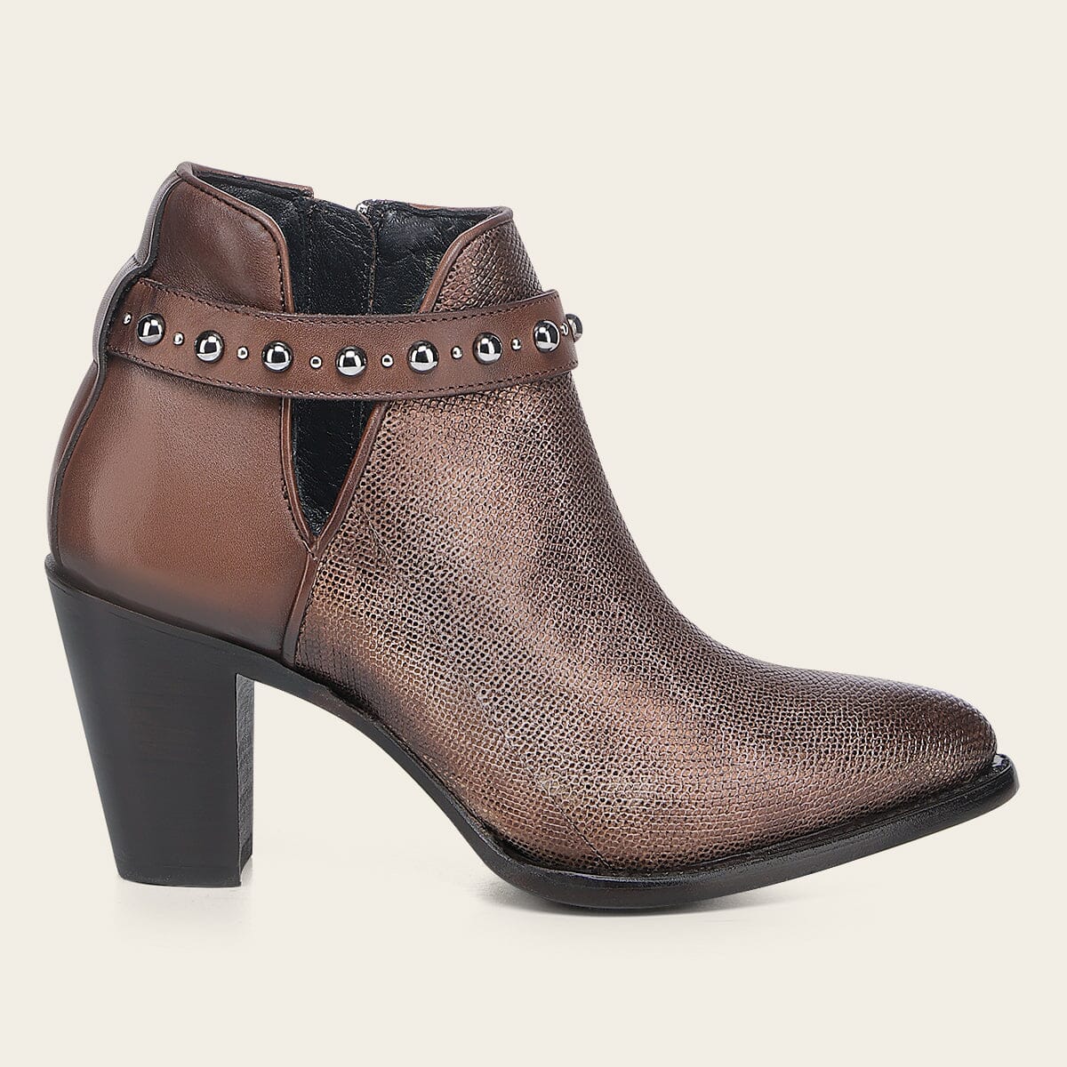 Botín en piel genuina de carunga para dama - Imagen 4