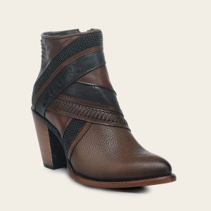 Botín tradicional para dama en piel genuina