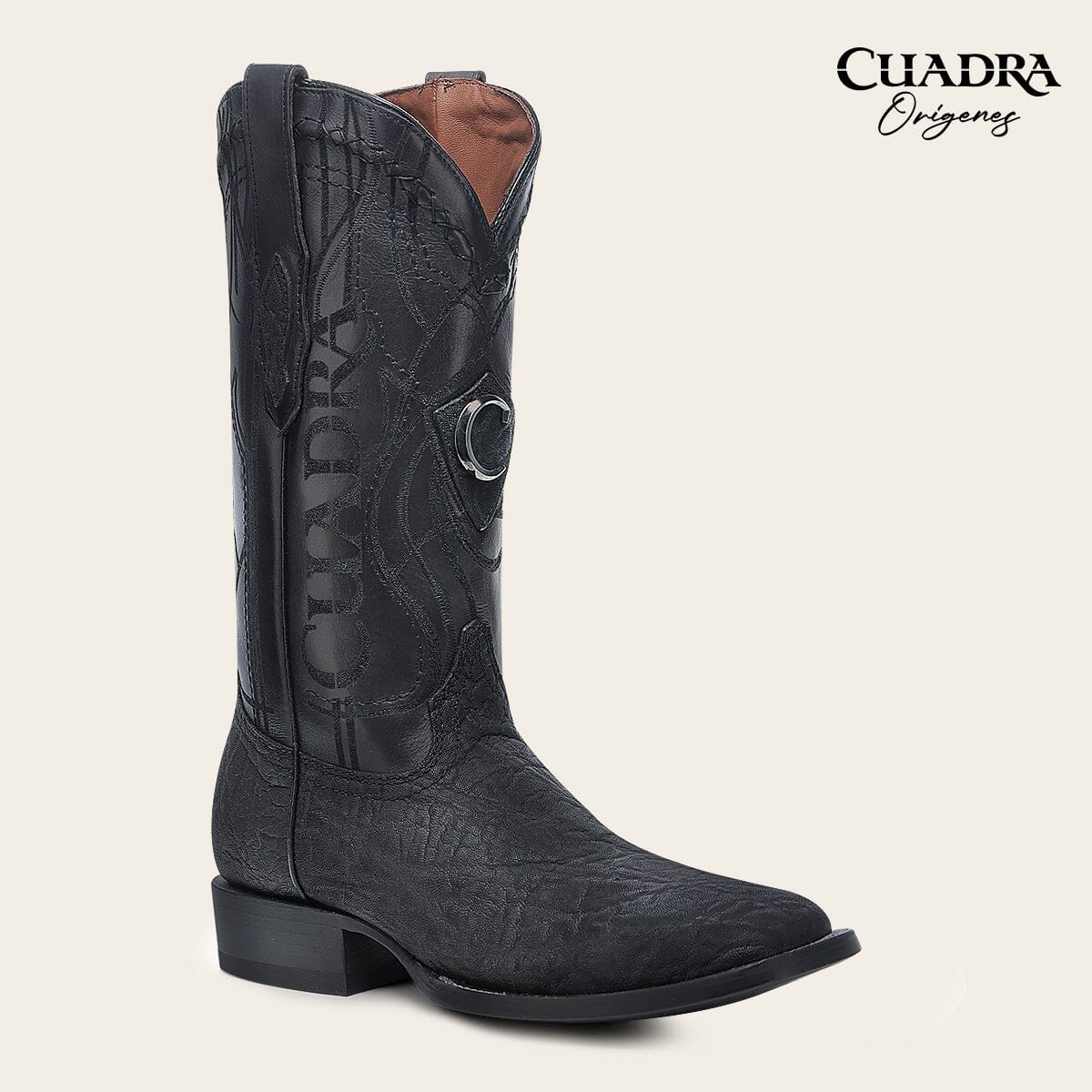 Bota tradicional Orígenes en piel genuina de elefante para caballero - Imagen 2