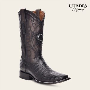 Bota rodeo en piel genuina de fuscus para caballero