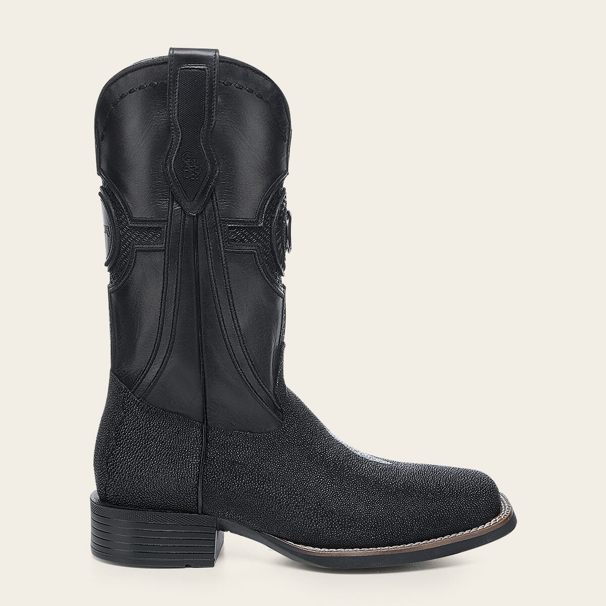 Bota de rodeo en piel genuina de mantarraya para caballero - Imagen 6