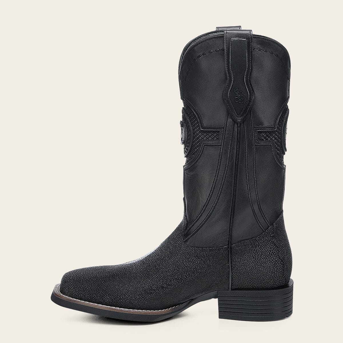 Bota de rodeo en piel genuina de mantarraya para caballero - Imagen 8