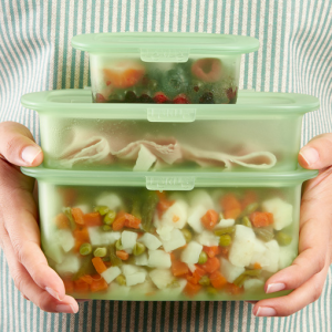 Kit 3 recipientes de silicona