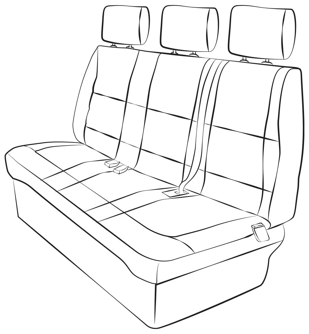 Funda Asientos Traseros VW T4 California/Multivan