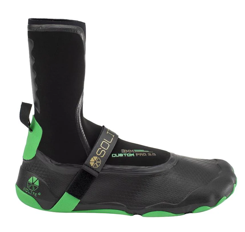 SOLITE CUSTOM PRO 2.0 3MM BLACK GREEN | ESCARPINES TERMO MOLDEABLES CON SPLIT-TOE