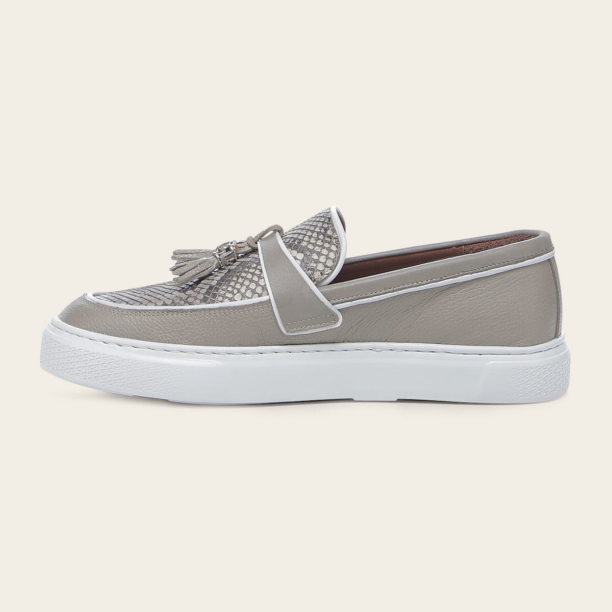 Mocasín en piel genuina de pitón para dama - Imagen 5