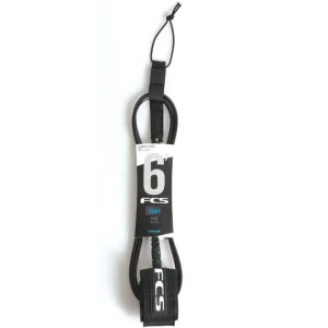 FCS CLASSIC COMP LEASH 6' NEGRO | INVENTO DE SURF PARA COMPETICIÓN
