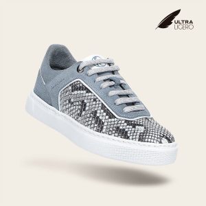 Tenis en piel genuina de pitón para dama