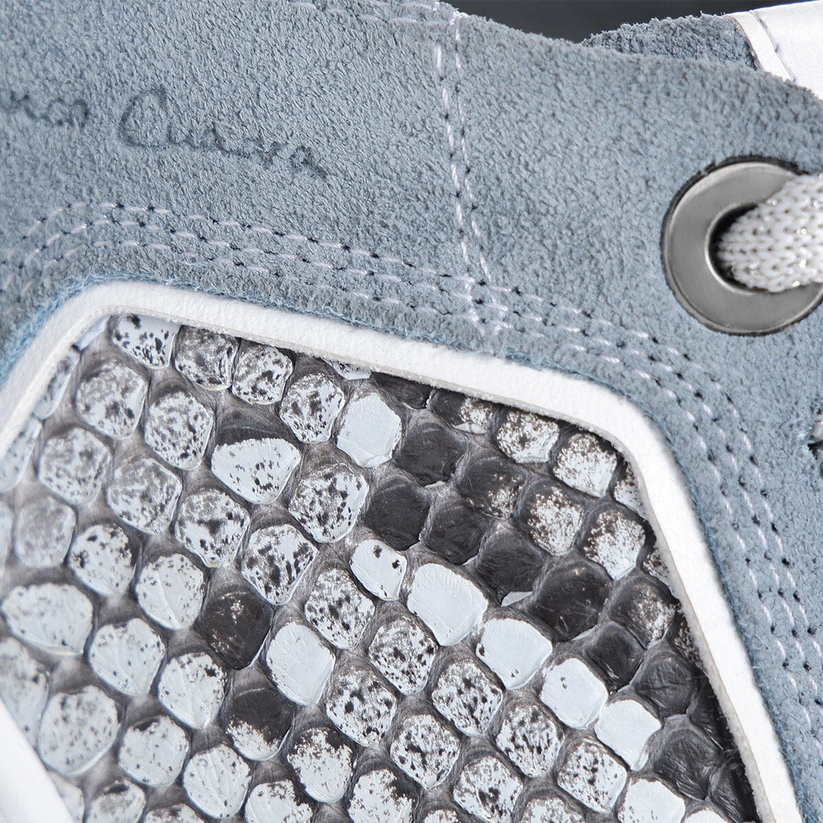 Tenis en piel genuina de pitón para dama - Imagen 5