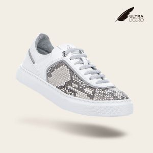 Tenis en piel genuina de pitón para dama