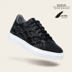 Tenis en piel genuina de mantarraya para dama