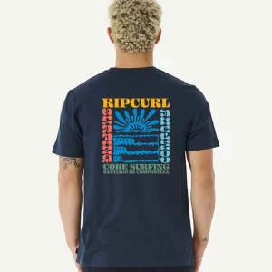 CAMISETA CORE SURFING X RIP CURL SANTIAGO DE COMPOSTELA DESTINATION COOL BLUE | CAMISETA SURFERA