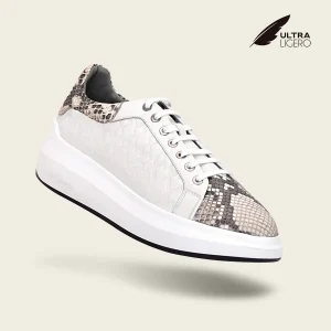 Tenis en piel genuina de pitón para dama