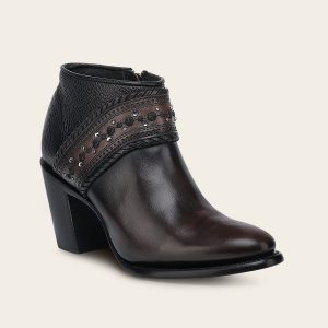 Botín en piel genuina para dama