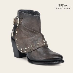 Botín casual en piel genuina de cordero para dama