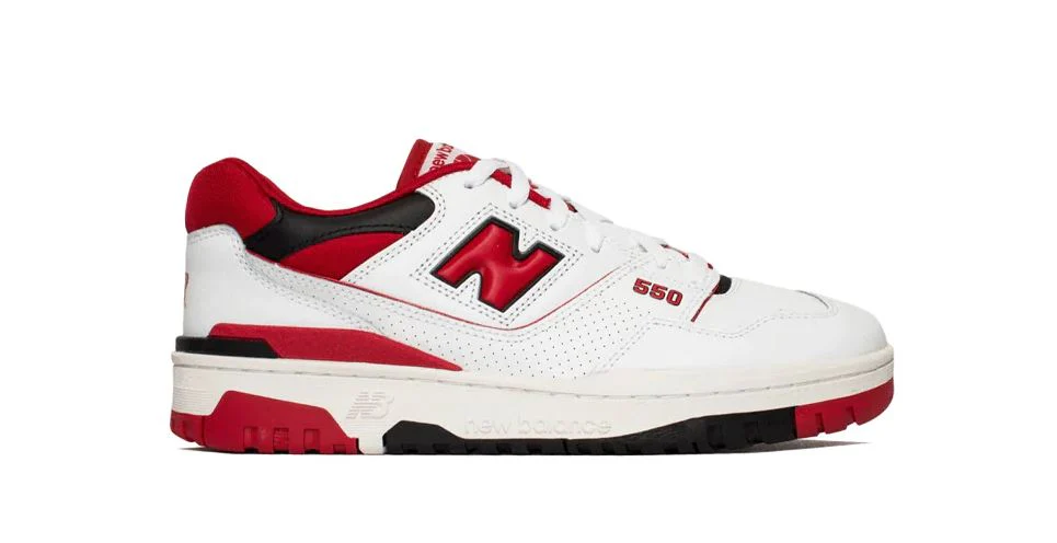 NEW BALANCE 550 WHITE/TEAM RED BB550SE1 | ZAPATILLAS CLÁSICAS Y VERSÁTILES