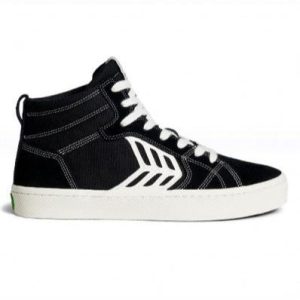CARIUMA CATIBA HIGH PRO BLACK CONTRAST THREAD | ZAPATILLAS ALTAS DE SKATE SOSTENIBLES