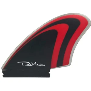 ENDORFINS MACHADO TWIN KEEL TOO FISH ROJO/NEGRO | JUEGO DE QUILLAS SINGLE TAB BAMBOO ROJO/NEGRO