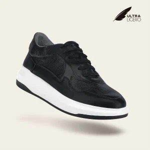 Tenis en piel genuina de venado para caballero