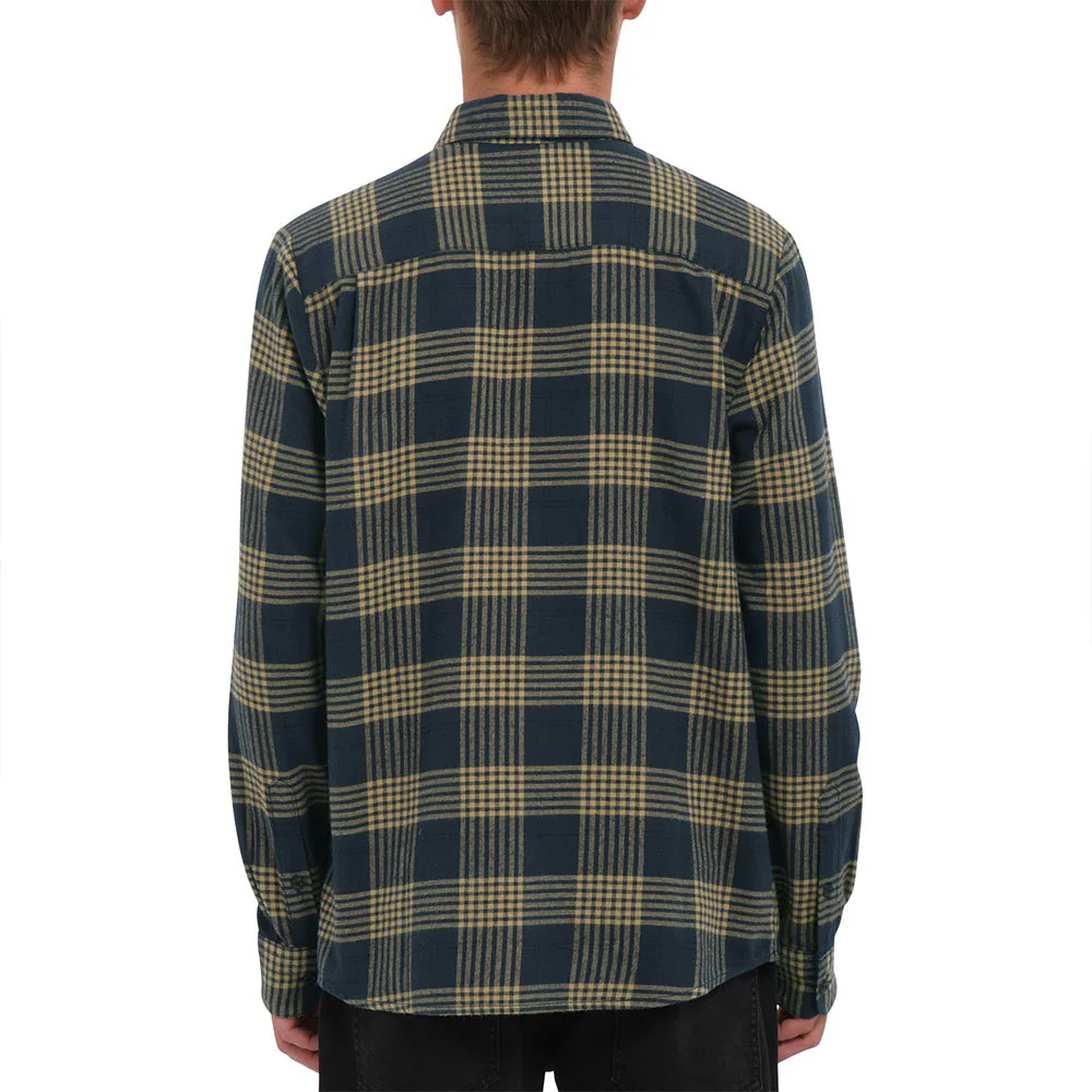 VOLCOM CADEN PLAID NAVY | CAMISA DE FRANELA A CUADROS - Imagen 3