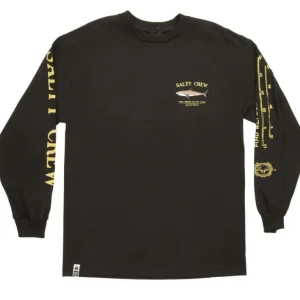 SALTY CREW BRUCE LS TEE NEGRA | CAMISETA SURFERA DE MANGA LARGA