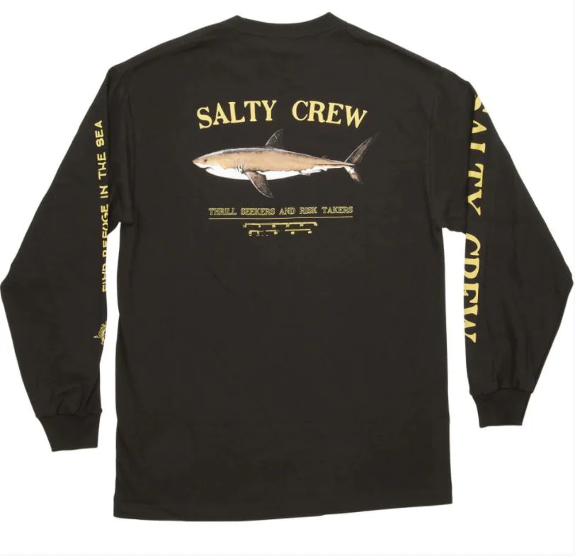 SALTY CREW BRUCE LS TEE NEGRA | CAMISETA SURFERA DE MANGA LARGA - Imagen 3