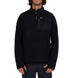 Sudadera Polar Fleece Ebbtide 1/2 Zip Black de Salty Crew