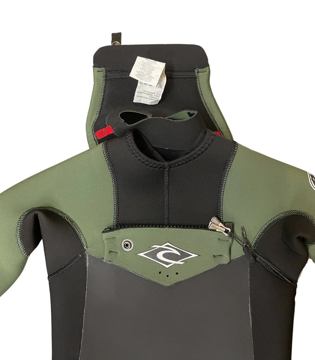RIP CURL JUNIOR DAWN PATROL 4/3 CHEST ZIP GREEN 2024 - Imagen 6
